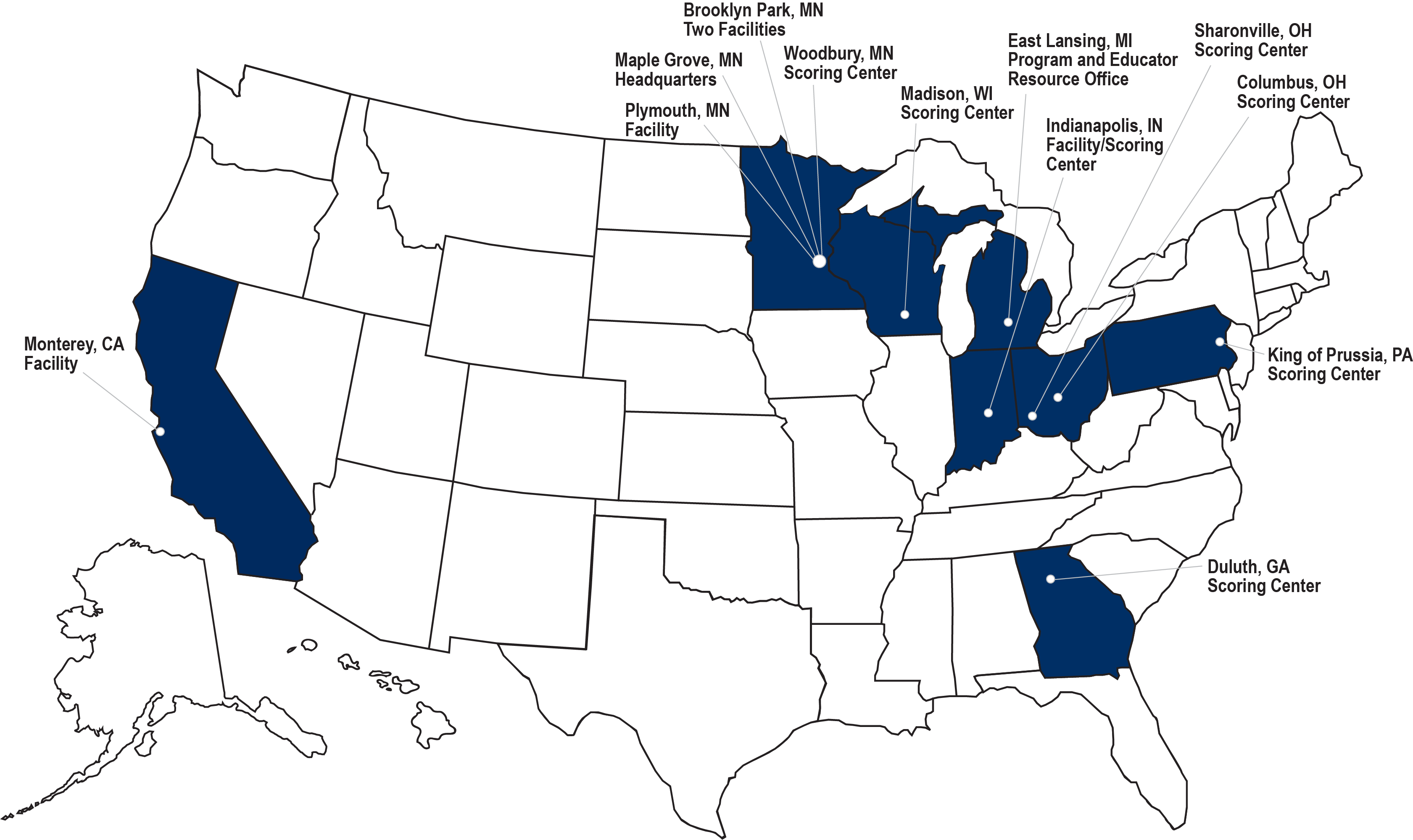 data recognition corporation locations