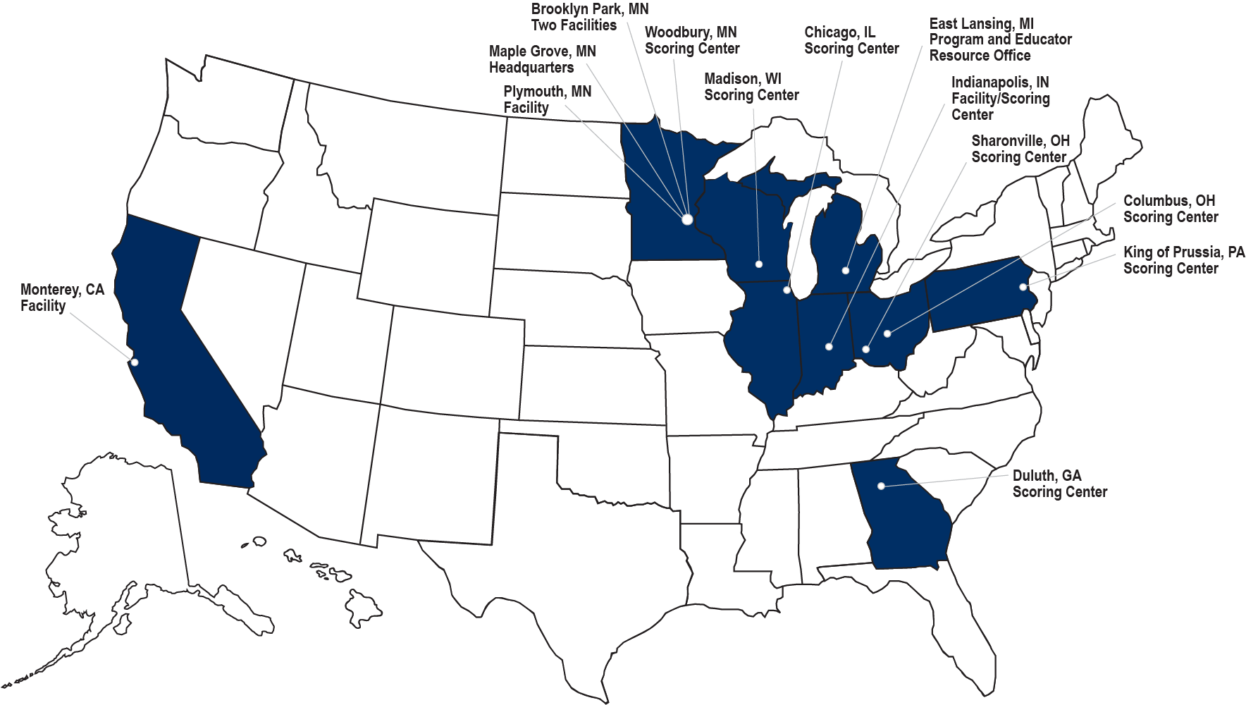 Data Recognition Corporation Locations